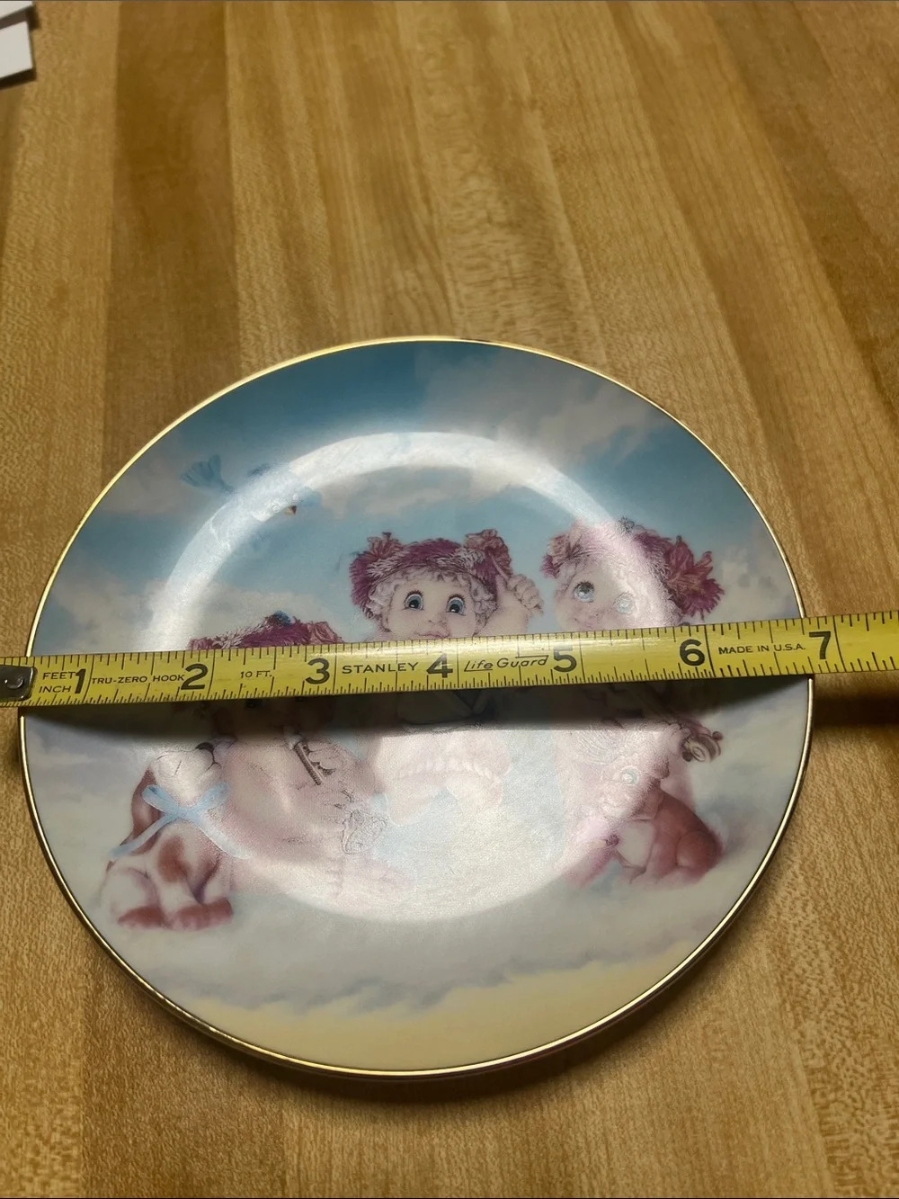 #2923*Pink Angel Cherub Collectible Plate